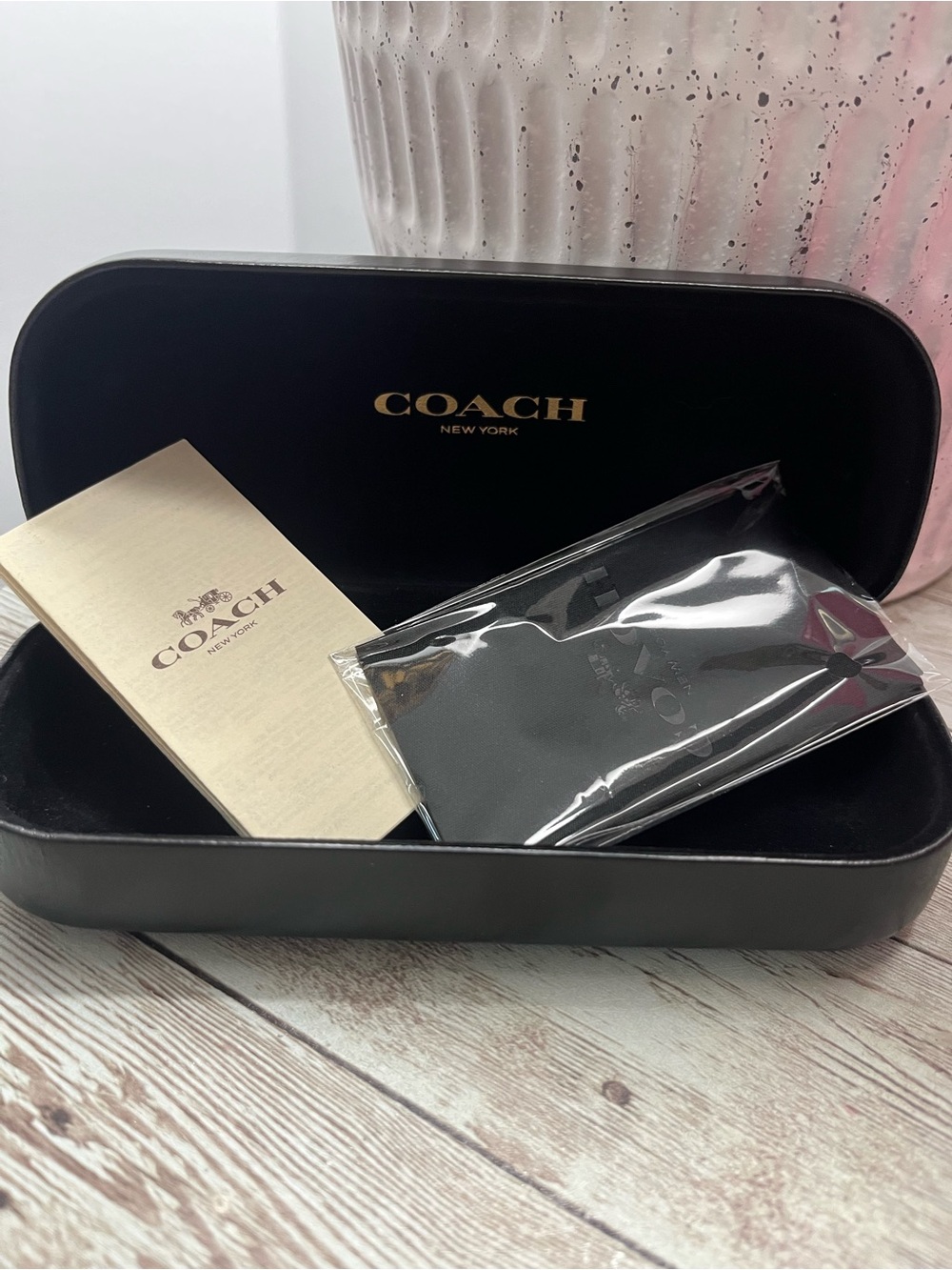 Coach glasses case